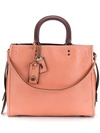 Coach Fold Over Tote Bag - Brown