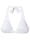 Amir Slama Triangle Bikini Top In White