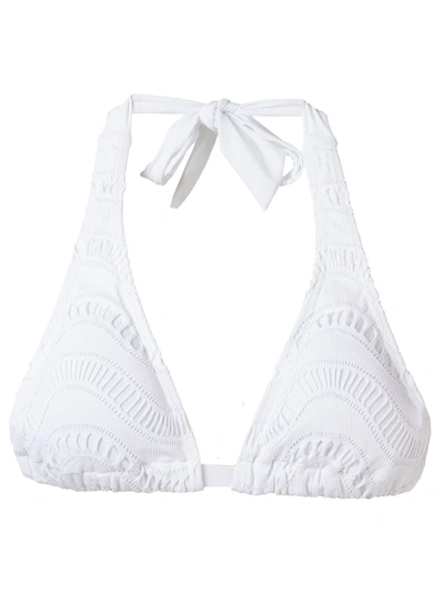 Amir Slama Triangle Bikini Top In White