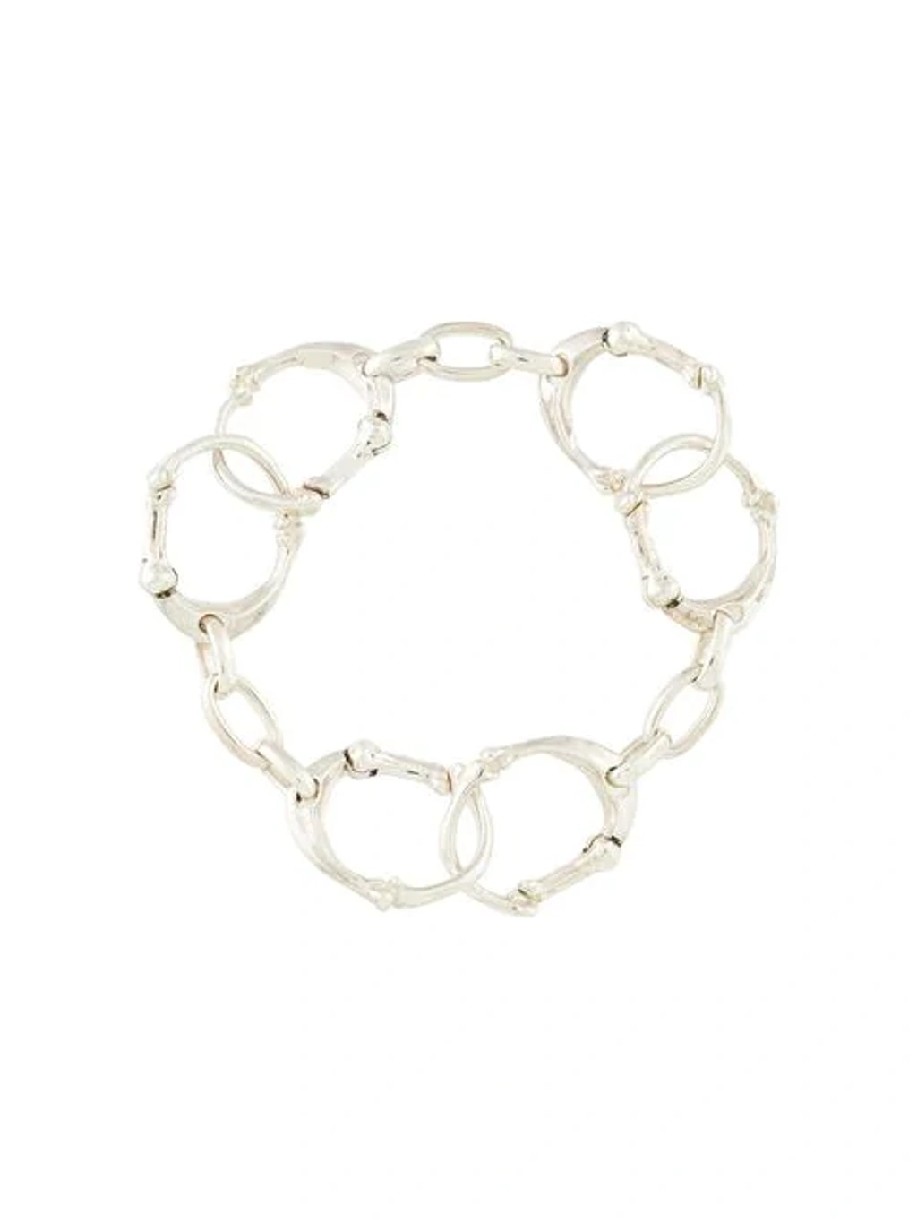 Takahiromiyashita The Soloist Handcuff Link Bracelet In Metallic