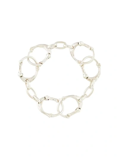 Takahiromiyashita The Soloist Handcuff Link Bracelet In Metallic