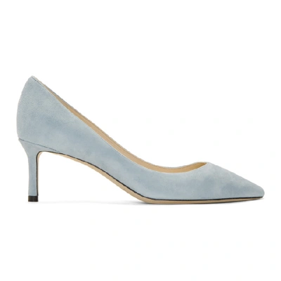 Jimmy Choo Romy 60 Suede Pumps In Aqua