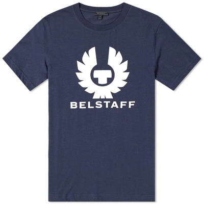 Belstaff Cranstone Logo-print Cotton T-shirt In Blue