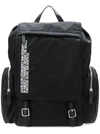 Calvin Klein 205w39nyc Nylon Flap Backpack - Black