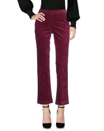 True Royal Casual Pants In Garnet