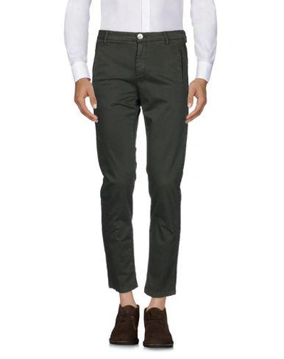 Aglini Casual Pants In Military Green