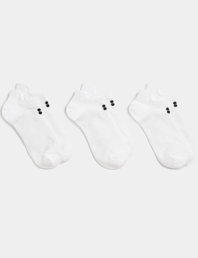 Sweaty Betty Lightweight Trainer Socks 3 Pack In White