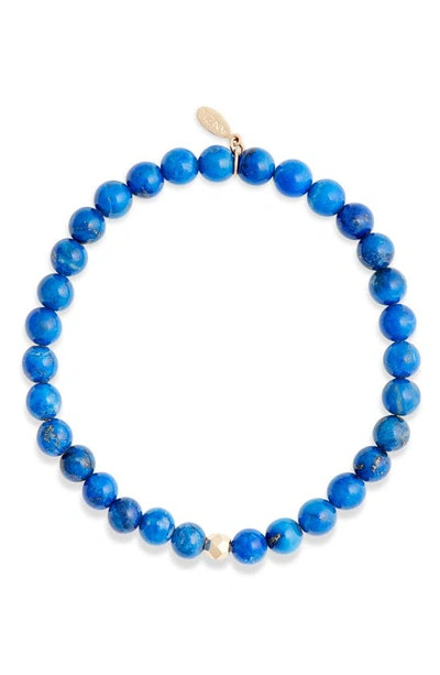 Anzie Boheme Lapis Beaded Stretch Bracelet In Blue