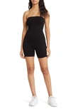 Naked Wardrobe Meant Tu-be Strapless Romper In Black