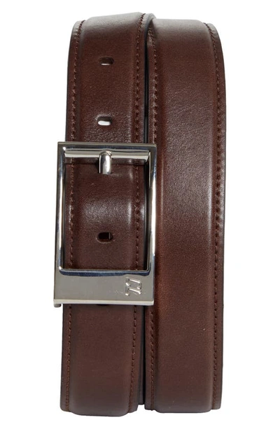 Christian Louboutin Bizbelt Logo Buckle Leather Belt In Cosme/ Loubi/ Silver