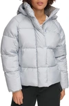 Levi's Hooded Puffer Jacket In Pale Blue