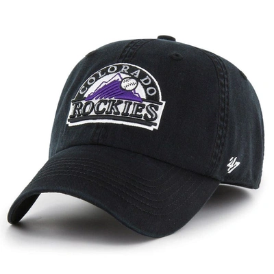 47 ' Black Colorado Rockies Cooperstown Collection Franchise Fitted Hat