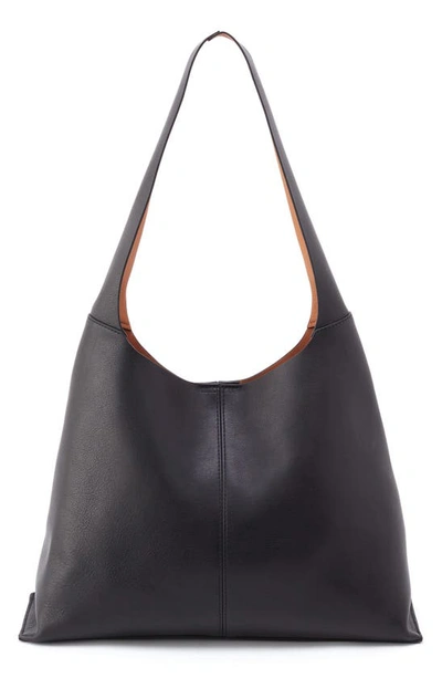 Hobo Large Joni Leather Shoulder Bag In Black