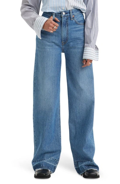 Levi's Ribcage Release Hem High Waist Wide Leg Jeans In Shes A Cutie