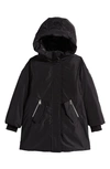 Mackage Kids' Shayna-t 800 Fill Power Down Jacket With Bib In Black