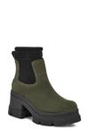 Ugg Brooklyn Platform Chelsea Boot In Green Suede
