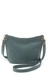 Hobo Small Pier Leather Crossbody Bag In Sage Leaf