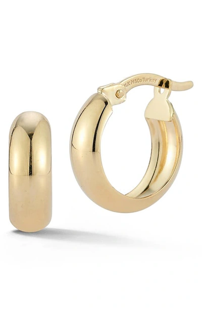 Ember Fine Jewelry 14k Gold Wide Bold Hoop Earrings