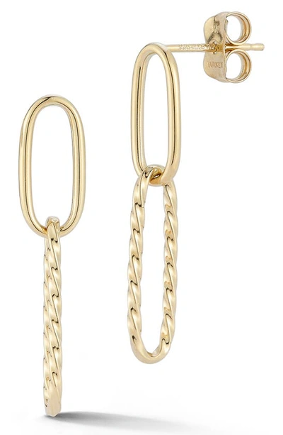 Ember Fine Jewelry Twist Drop Earrings In Gold