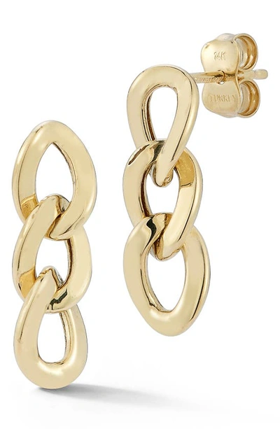 Ember Fine Jewelry Chain Link Drop Earrings In Gold