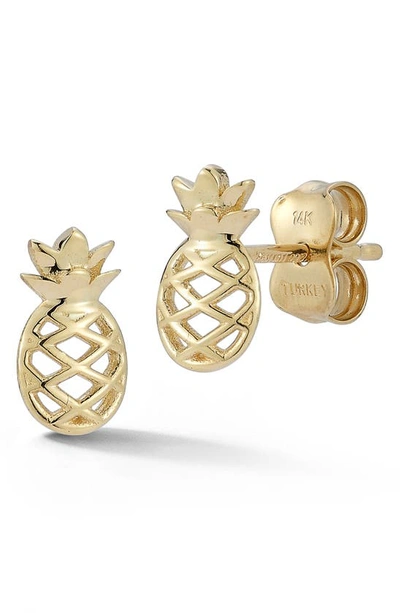 Ember Fine Jewelry 14k Gold Pineapple Stud Earrings