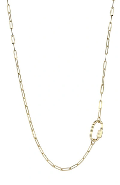 Ember Fine Jewelry 14k Yellow Gold Carabiner Link Paper Clip Chain Necklace