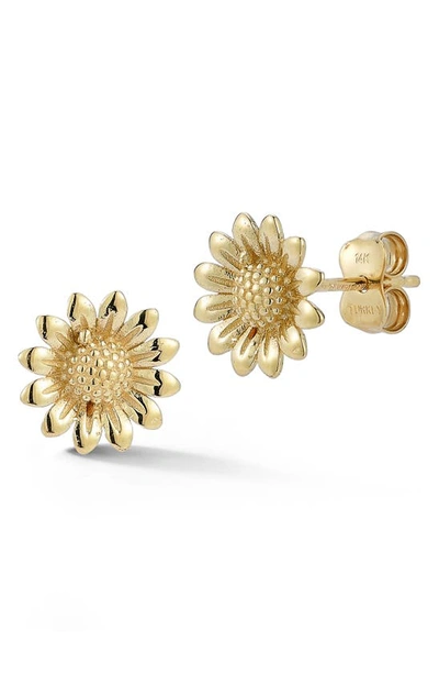 Ember Fine Jewelry Flower Stud Earrings In Gold