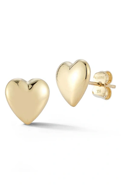 Ember Fine Jewelry Heart Stud Earrings In Gold