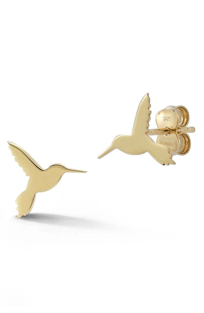 Ember Fine Jewelry Hummingbird Stud Earrings In Gold