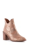 Seychelles Pretty Little Bird Bootie In Rose Gold