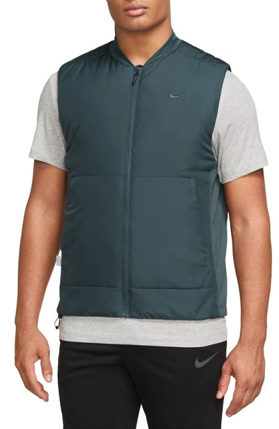 Nike Therma-fit Unlimited Training Vest In Deep Jungle/ Deep Jungle