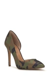 Jessica Simpson Prizma 8 Half D'orsay Pump In Forest Camo