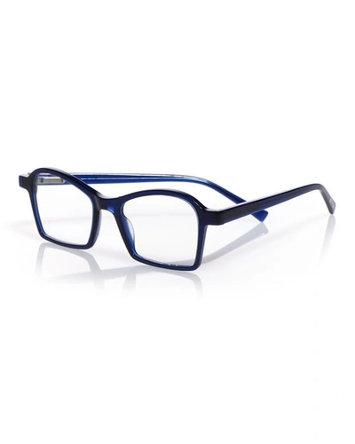 Eyebobs Sparkler Square Reading Glasses In Blue