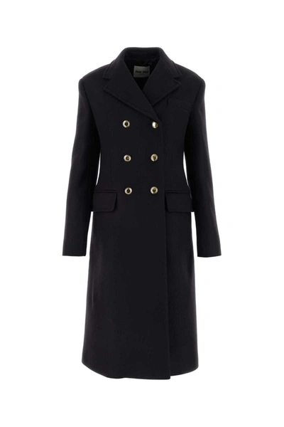 Miu Miu Coats In Bleu