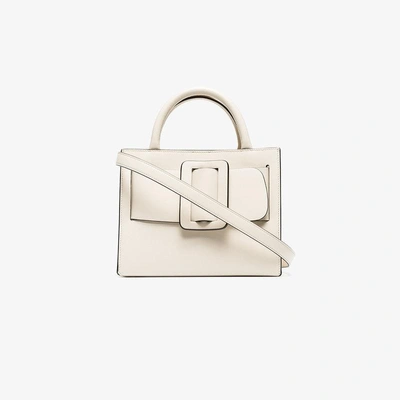 Boyy Off White Bobby 23 Leather Buckle Bag In Nude/neutrals