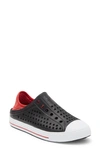Skechers Kids' Guzman Step Slip-on Sneaker In Black/ Red/ Black