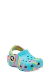 Crocs Kids' Classic Marbled Clog In Aqua Multi