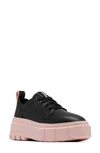 Sorel Caribou X Waterproof Platform Sneaker In Black/ Vintage Pink