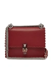 Fendi Kan I Small Leather Cross-body Bag In Red