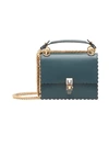 Fendi Kan I Small Shoulder Bag In Blue