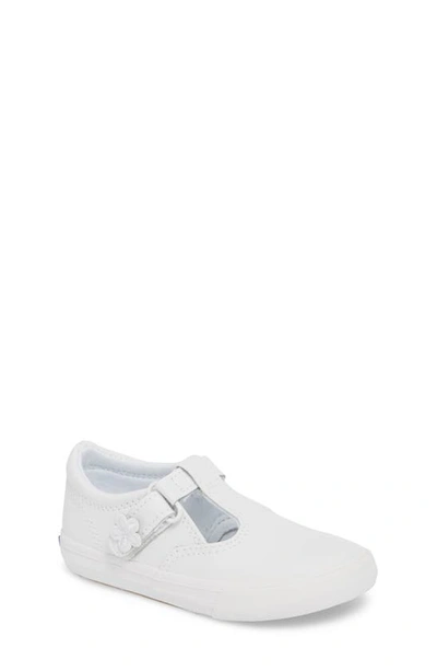 Keds Kids' Daphne T-strap Sneaker In New White