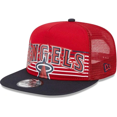 New Era Red Los Angeles Angels Speed Golfer Trucker Snapback Hat