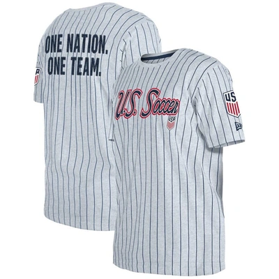 5th And Ocean By New Era 5th & Ocean By New Era Grey Usmnt Throwback Mesh Jersey T-shirt