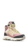 Merrell Speed Solo Mid Waterproof Hiking Boot In Pink