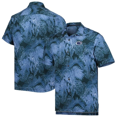 Tommy Bahama Navy Penn State Nittany Lions Coast Luminescent Fronds Islandzone Button-up Camp Shirt