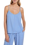 Eberjey Gisele Stripe Stretch Modal Pajamas In Nordic Stripes Vista Blueivory