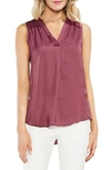 Vince Camuto Rumpled Satin Blouse In Summer Rose