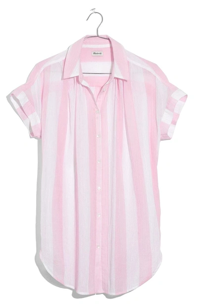 Madewell Central Tunic In Petal Pink