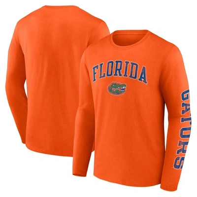 Fanatics Branded Orange Florida Gators Distressed Arch Over Logo Long Sleeve T-shirt