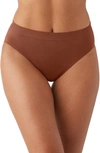 Wacoal B.smooth Seamless High-cut Briefs In Henna